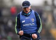 28 January 2018; Joint Clare manager Donal Moloney celebrates a late goal during the Allianz Hurling League Division 1A Round 1 match between Clare and Tipperary at Cusack Park in Ennis, County Clare.  Photo by Stephen McCarthy/Sportsfile