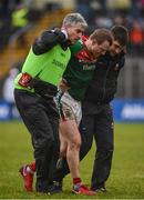 28 January 2018; Colm Boyle of Mayo is helped from the field following an injury during the Allianz Football League Division 1 Round 1 match between Monaghan and Mayo at St Tiernach's Park in Clones, County Monaghan. Photo by Seb Daly/Sportsfile