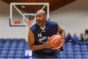 28 January 2018; Ed Randolph of Dublin Masters in action during the Masters Exhibition Game between Dublin Master and Galway Master at the National Basketball Arena in Tallaght, Dublin. Photo by Eóin Noonan/Sportsfile