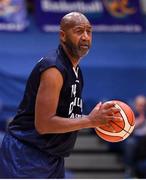 28 January 2018; Ed Randolph of Dublin Masters during the Masters Exhibition Game at the National Basketball Arena in Tallaght, Dublin. Photo by Brendan Moran/Sportsfile