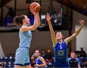 28 January 2018; Rachel Huijsdens of DCU Mercy in action against Casey Grace of Ambassador UCC Glanmire during the Hula Hoops Women’s National Cup Final match between DCU Mercy and Ambassador UCC Glanmire at the National Basketball Arena in Tallaght, Dublin. Photo by Brendan Moran/Sportsfile