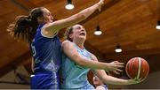 28 January 2018; Aoife Maguire of DCU Mercy  in action against Casey Grace of Ambassador UCC Glanmire during the Hula Hoops Women’s National Cup Final match between DCU Mercy and Ambassador UCC Glanmire at the National Basketball Arena in Tallaght, Dublin. Photo by Eóin Noonan/Sportsfile