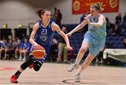 28 January 2018; Adily Martucci of Ambassador UCC Glanmire in action against Bronagh Cassidy-Power of DCU Mercy during the Hula Hoops Women’s National Cup Final match between DCU Mercy and Ambassador UCC Glanmire at the National Basketball Arena in Tallaght, Dublin. Photo by Brendan Moran/Sportsfile