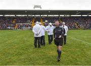 28 January 2018; Referee David Gough prior to the Allianz Football League Division 1 Round 1 match between Monaghan and Mayo at St Tiernach's Park in Clones, County Monaghan. Photo by Seb Daly/Sportsfile