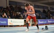 28 January 2018; Kevin Woods of Crusaders AC, Co Dublin, competing in the U23 Men 200m event during the Irish Life Health National Indoor Junior and U23 Championships at Athlone IT in Athlone, County Westmeath. Photo by Sam Barnes/Sportsfile