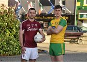 29 January 2018; Cathal Sweeney of Galway, left, and Hugh McFadden of Donegal during the Donegal and Galway Allianz Football League Division 1 Round 2 Media Event at Abbey Hotel, in Donegal. Photo by Oliver McVeigh/Sportsfile
