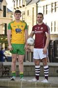 29 January 2018; Hugh McFadden of Donegal, left, and Cathal Sweeney of Galway during the Donegal and Galway Allianz Football League Division 1 Round 2 Media Event at Abbey Hotel, in Donegal. Photo by Oliver McVeigh/Sportsfile