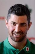 29 January 2018; Rob Kearney during an Ireland Rugby Press Conference at Carton House, Maynooth, in Co. Kildare. Photo by Piaras Ó Mídheach/Sportsfile