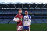 29 January 2018; Ronan Wallace of Multyfarnham, left, and Matthew Dilworth of Knocknagree ahead of the AIB GAA All-Ireland Junior Football Club Championship Final taking place at Croke Park this Saturday, February 3rd. For exclusive content and behind the scenes action throughout the AIB GAA & Camogie Club Championships follow AIB GAA on Facebook, Twitter, Instagram and Snapchat. Photo by David Fitzgerald/Sportsfile