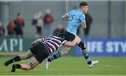 29 January 2018; Mark O’Brien of St Michael's College is tackled by Jack Cooke of Terenure College during the Bank of Ireland Leinster Schools Senior Cup Round 1 match between Terenure College and St Michael's College at Donnybrook Stadium, in Dublin.  Photo by Piaras Ó Mídheach/Sportsfile