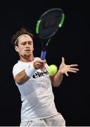 29 January 2018; Irish Davis Cup team member Peter Bothwell in action during a team practice session ahead of their Davis Cup Group 2 tie against Denmark on Saturday 3rd of February. David Lloyd Riverview, in Clonskeagh, Dublin. Photo by Seb Daly/Sportsfile