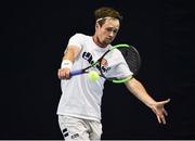 29 January 2018; Irish Davis Cup team member Peter Bothwell in action during a team practice session ahead of their Davis Cup Group 2 tie against Denmark on Saturday 3rd of February. David Lloyd Riverview, in Clonskeagh, Dublin. Photo by Seb Daly/Sportsfile