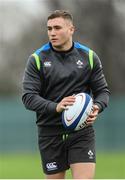 30 January 2018; Jordan Larmour during Ireland rugby squad training at Carton House in Maynooth, Co Kildare. Photo by Ramsey Cardy/Sportsfile