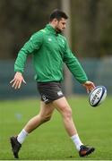 30 January 2018; Robbie Henshaw during Ireland rugby squad training at Carton House in Maynooth, Co Kildare. Photo by Ramsey Cardy/Sportsfile
