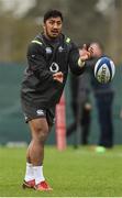 30 January 2018; Bundee Aki during Ireland rugby squad training at Carton House in Maynooth, Co Kildare. Photo by Matt Browne/Sportsfile