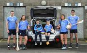 30 January 2018; Dublin players, from left, Dean Rock, Eimear McCarthy, Leah Caffrey and Danny Sutcliffe with young Dubs, from left, Christian Kelly, age 7 and Kyah O'Reilly, age 8, in Parnell Park to kick off the 2018 Dublin GAA Season with team sponsor’s AIG Insurance. To celebrate the new year, AIG revealed details of their latest car insurance deal, offering 20% off car insurance to new customers. For more info call 1890 50 27 27 or log on to www.aig.ie/dubs. Parnell Park, Dublin. Photo by David Fitzgerald/Sportsfile