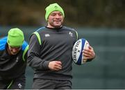 30 January 2018; Team captain Rory Best and Jonathan Sexton during Ireland rugby squad training at Carton House in Maynooth, Co Kildare. Photo by Matt Browne/Sportsfile