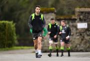 30 January 2018; Conor Murray arrives for Ireland rugby squad training at Carton House in Maynooth, Co Kildare. Photo by Ramsey Cardy/Sportsfile