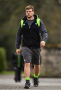 30 January 2018; Jordi Murphy arrives for Ireland rugby squad training at Carton House in Maynooth, Co Kildare. Photo by Ramsey Cardy/Sportsfile