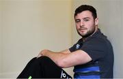 30 January 2018; Robbie Henshaw poses for a portrait following an Ireland rugby press conference at Carton House in Maynooth, Co Kildare. Photo by Ramsey Cardy/Sportsfile