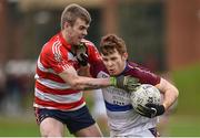 30 January 2018; Niall McDermott of University of Limerick in action against Daniel Meaney of Cork Institute of Technology  during the Electric Ireland HE GAA Sigerson Cup Round 1 match between University of Limerick and Cork Institute of Technology at University of Limerick in Limerick. Photo by Seb Daly/Sportsfile