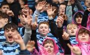 30 January 2018; Castleknock College supporters prior to the Bank of Ireland Leinster Schools Senior Cup Round 1 match between Blackrock College and Castleknock College at Donnybrook Stadium in Dublin. Photo by David Fitzgerald/Sportsfile