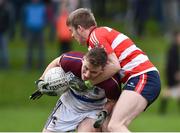 30 January 2018; Denis Daly of University of Limerick in action against Daniel Meaney of Cork Institute of Technology during the Electric Ireland HE GAA Sigerson Cup Round 1 match between University of Limerick and Cork Institute of Technology at University of Limerick in Limerick. Photo by Seb Daly/Sportsfile