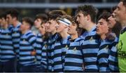 30 January 2018; Castleknock college players following their side's defeat in the Bank of Ireland Leinster Schools Senior Cup Round 1 match between Blackrock College and Castleknock College at Donnybrook Stadium in Dublin. Photo by David Fitzgerald/Sportsfile