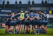 30 January 2018; Castleknock college players following their side's defeat in the Bank of Ireland Leinster Schools Senior Cup Round 1 match between Blackrock College and Castleknock College at Donnybrook Stadium in Dublin. Photo by Darragh McCrohan/Sportsfile