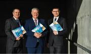 31 January 2018; In attendance at the GAA Financial Annual Report launch at Croke Park in Dublin, are from left, Peter McKenna, Commercial Director of the GAA and Stadium Manager of Croke Park, Uachtarán Chumann Lúthchleas Gael Aogán Ó Fearghail and Tom Ryan, Finance Director of the GAA. Photo by Brendan Moran/Sportsfile