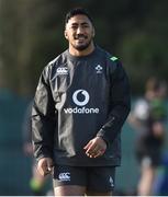 1 February 2018; Bundee Aki during Ireland rugby squad training at Carton House in Maynooth, Co Kildare. Photo by Matt Browne/Sportsfile