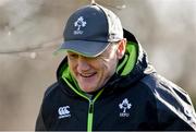 1 February 2018; Head coach Joe Schmidt arrives to Ireland rugby squad training at Carton House in Maynooth, Co Kildare. Photo by David Fitzgerald/Sportsfile