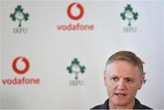 1 February 2018; Head coach Joe Schmidt during a press conference at Carton House in Maynooth, Co Kildare. Photo by David Fitzgerald/Sportsfile