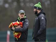 1 February 2018; Head coach Joe Schmidt, left, with Defence coach Andy Farrell during Ireland rugby squad training at Carton House in Maynooth, Co Kildare. Photo by David Fitzgerald/Sportsfile