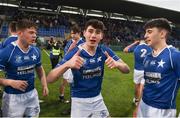 2 February 2018; Ruairí Shields of St Mary's College celebrates after the Bank of Ireland Leinster Schools Senior Cup Round 1 match between St Mary's College and St Andrew's College at Donnybrook Stadium in Dublin. Photo by Daire Brennan/Sportsfile