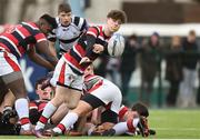 2 February 2018; Jack Atkinson of Wesley College in action against Cistercian College Roscrea during the Bank of Ireland Leinster Schools Senior Cup Round 1 match between Wesley College and Cistercian College Roscrea at Clontarf RFC in Castle Avenue, Dublin. Photo by Matt Browne/Sportsfile