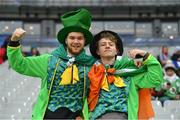 3 February 2018; Ireland supporters Ciaran Pugh, left, and Elliott Lemon, from Edinburgh soak up the atmosphere prior to the NatWest Six Nations Rugby Championship match between France and Ireland at the Stade de France in Paris, France. Photo by Brendan Moran/Sportsfile