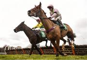 3 February 2018; Supasundae, with Robbie Power up, left, clears the last next to Faugheen, with Paul Townend up, on their way to winning the BHP Insurance Irish Champion Hurdle during Day 1 of the Dublin Racing Festival at Leopardstown Racecourse in Leopardstown, Dublin. Photo by David Fitzgerald/Sportsfile