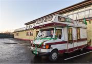 3 February 2018; A Mayo supporter's campervan in a car park prior to the Allianz Football League Division 1 Round 2 match between Mayo and Kerry at Elverys MacHale Park in Castlebar, County Mayo Photo by Seb Daly/Sportsfile