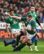 3 February 2018; Tadhg Furlong of Ireland is tackled by Guilhem Guirado of France during the NatWest Six Nations Rugby Championship match between France and Ireland at the Stade de France in Paris, France. Photo by Ramsey Cardy/Sportsfile