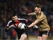 3 February 2018; Barry John Keane of Kerry in action against Ger Cafferkey of Mayo during the Allianz Football League Division 1 Round 2 match between Mayo and Kerry at Elverys MacHale Park in Castlebar, Co Mayo. Photo by Seb Daly/Sportsfile