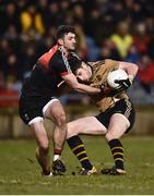 3 February 2018; Paul Geaney of Kerry in action against Brendan Harrison of Mayo during the Allianz Football League Division 1 Round 2 match between Mayo and Kerry at Elverys MacHale Park in Castlebar, Co Mayo. Photo by Seb Daly/Sportsfile