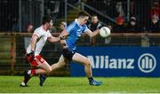 3 February 2018; Brian Fenton of Dublin in action against Ciaran McLaughlin of Tyrone during the Allianz Football League Division 1 Round 2 match between Tyrone and Dublin at Healy Park in Omagh, County Tyrone. Photo by Oliver McVeigh/Sportsfile