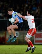 3 February 2018; Ciaran Kilkenny of Dublin in action against Aidan McCrory of Tyrone during the Allianz Football League Division 1 Round 2 match between Tyrone and Dublin at Healy Park in Omagh, County Tyrone. Photo by Oliver McVeigh/Sportsfile