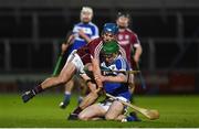 3 February 2018; Patrick Purcell of Laois in action against Johnny Coen of Galway during the Allianz Hurling League Division 1B Round 2 match between Laois and Galway at O'Moore Park in Portlaoise, County Laois. Photo by Daire Brennan/Sportsfile