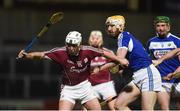3 February 2018; Davey Glennon of Galway in action against Leigh Bergin of Laois during the Allianz Hurling League Division 1B Round 2 match between Laois and Galway at O'Moore Park in Portlaoise, County Laois. Photo by Daire Brennan/Sportsfile