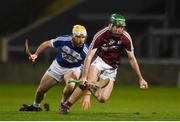3 February 2018; Brian Concannon of Galway in action against Leigh Bergin of Laois during the Allianz Hurling League Division 1B Round 2 match between Laois and Galway at O'Moore Park in Portlaoise, County Laois. Photo by Daire Brennan/Sportsfile