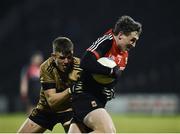 3 February 2018; Paddy Durcan of Mayo in action against Matthew Flaherty of Kerry during the Allianz Football League Division 1 Round 2 match between Mayo and Kerry at Elverys MacHale Park in Castlebar, Co Mayo. Photo by Seb Daly/Sportsfile