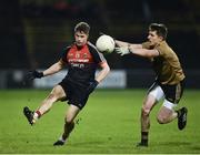 3 February 2018; Neil Douglas of Mayo in action against Ronan Shanahan of Kerry during the Allianz Football League Division 1 Round 2 match between Mayo and Kerry at Elverys MacHale Park in Castlebar, Co Mayo. Photo by Seb Daly/Sportsfile