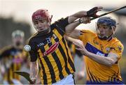 4 February 2018; Bill Sheehan of Kilkenny in action against David McInerney of Clare during the Allianz Hurling League Division 1A Round 2 match between Kilkenny and Clare at Nowlan Park, in Kilkenny. Photo by Seb Daly/Sportsfile